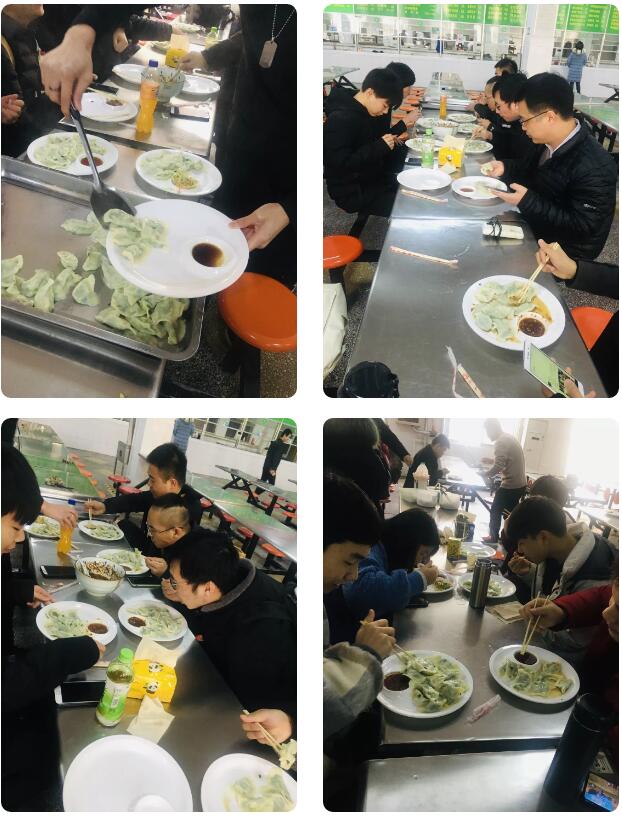 鄭州北大青鳥(niǎo)翔天信鴿學(xué)員冬至包餃子